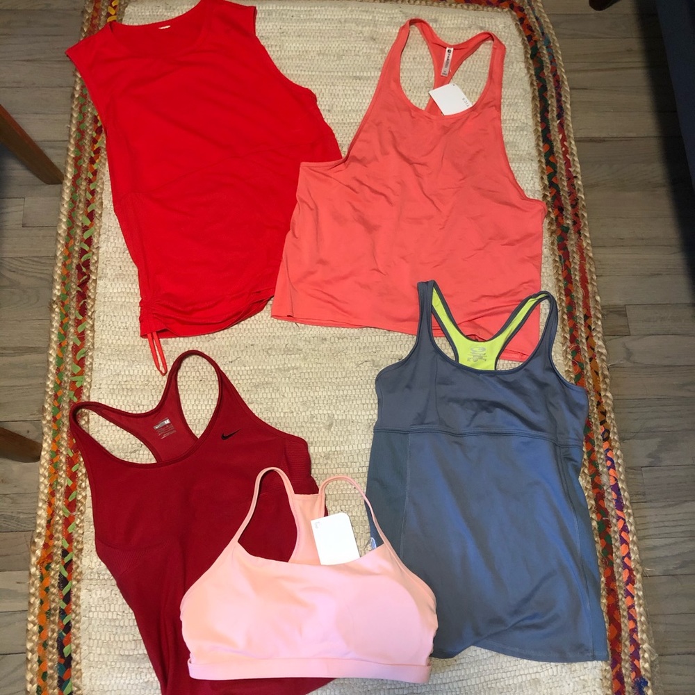 Assorted Fabletics and Nike workout tops!